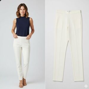 Hilton Hollis Miracle Stretch Side Zip Pants - Cream - Size 4